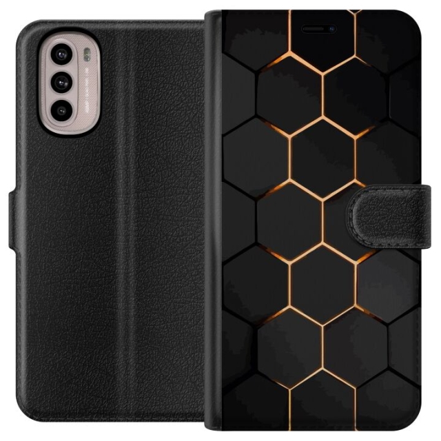 Lompakkokotelo Motorola Moto G31-laitteelle, jossa on Ylellinen Kuvio kuvio