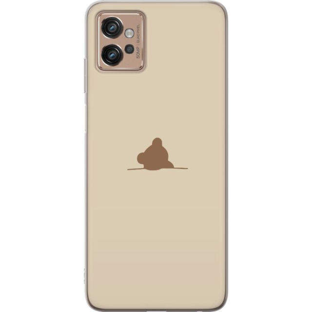 Kännykkäkuori Motorola Moto G32-laitteelle, jossa on Nalle kuvio