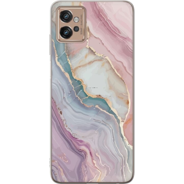 Kännykkäkuori Motorola Moto G32-laitteelle, jossa on Marmori kuvio