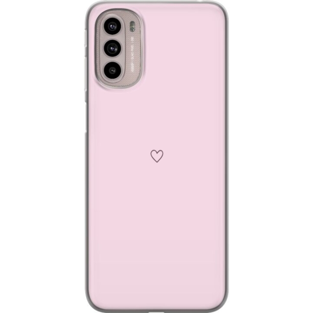 Kännykkäkuori Motorola Moto G41-laitteelle, jossa on Sydän kuvio