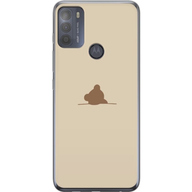 Kännykkäkuori Motorola Moto G50-laitteelle, jossa on Nalle kuvio