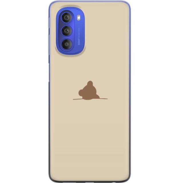 Kännykkäkuori Motorola Moto G51 5G-laitteelle, jossa on Nalle kuvio