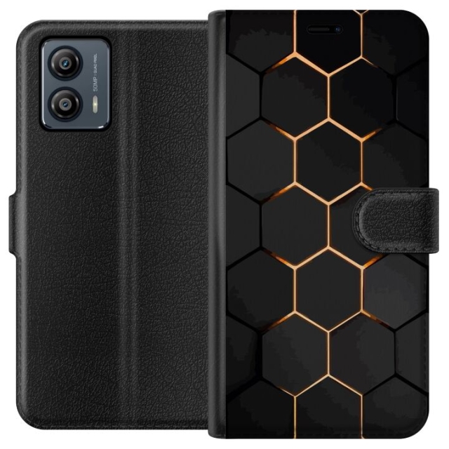 Lompakkokotelo Motorola Moto G53-laitteelle, jossa on Ylellinen Kuvio kuvio