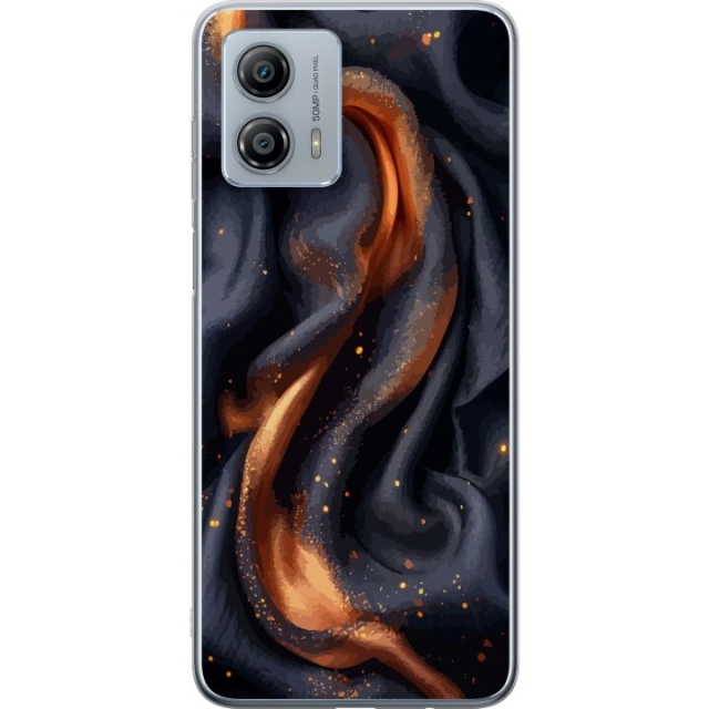 Kännykkäkuori Motorola Moto G53-laitteelle, jossa on Tulinen silkki kuvio
