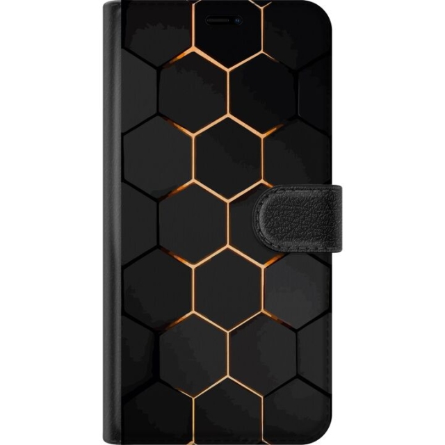Lompakkokotelo Motorola Moto G54-laitteelle, jossa on Ylellinen Kuvio kuvio