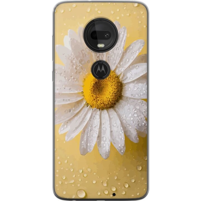 Kännykkäkuori Motorola Moto G7 -laitteelle, jossa on Posliinikukka kuvio