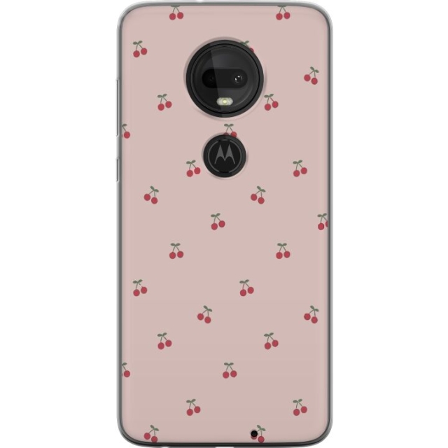 Kännykkäkuori Motorola Moto G7 -laitteelle, jossa on Kirsikka kuvio