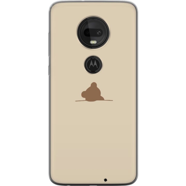 Kännykkäkuori Motorola Moto G7 -laitteelle, jossa on Nalle kuvio