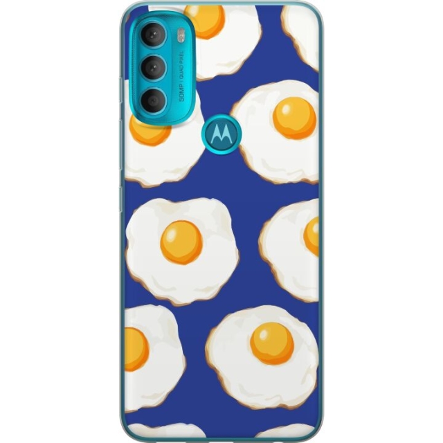 Kännykkäkuori Motorola Moto G71 5G-laitteelle, jossa on Paistetut munat kuvio