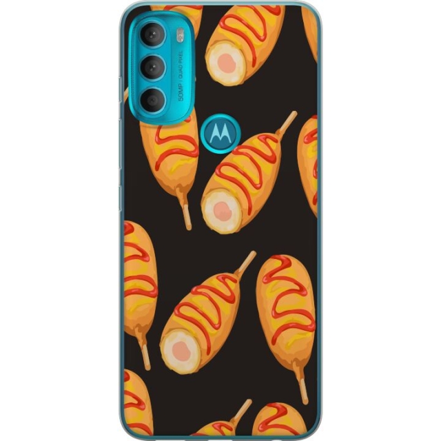 Kännykkäkuori Motorola Moto G71 5G-laitteelle, jossa on Kanan reisi kuvio