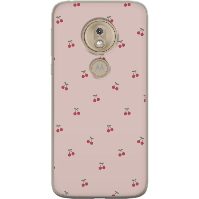 Kännykkäkuori Motorola Moto G7 Play-laitteelle, jossa on Kirsikka kuvio