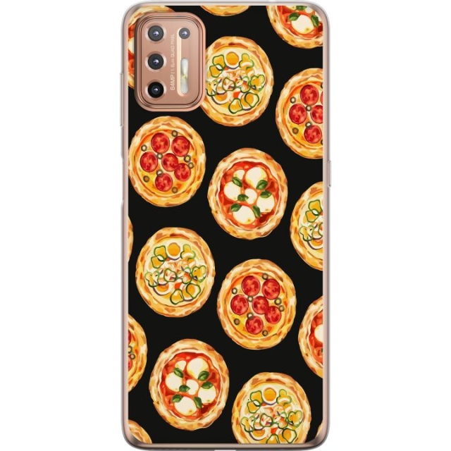 Kännykkäkuori Motorola Moto G9 Plus-laitteelle, jossa on Pizza kuvio