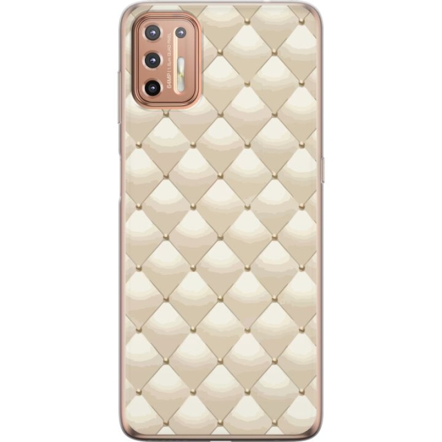 Kännykkäkuori Motorola Moto G9 Plus-laitteelle, jossa on Kultakiilto kuvio