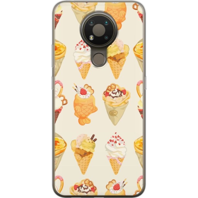 Kännykkäkuori Nokia 3.4-laitteelle, jossa on Lasinen kuvio