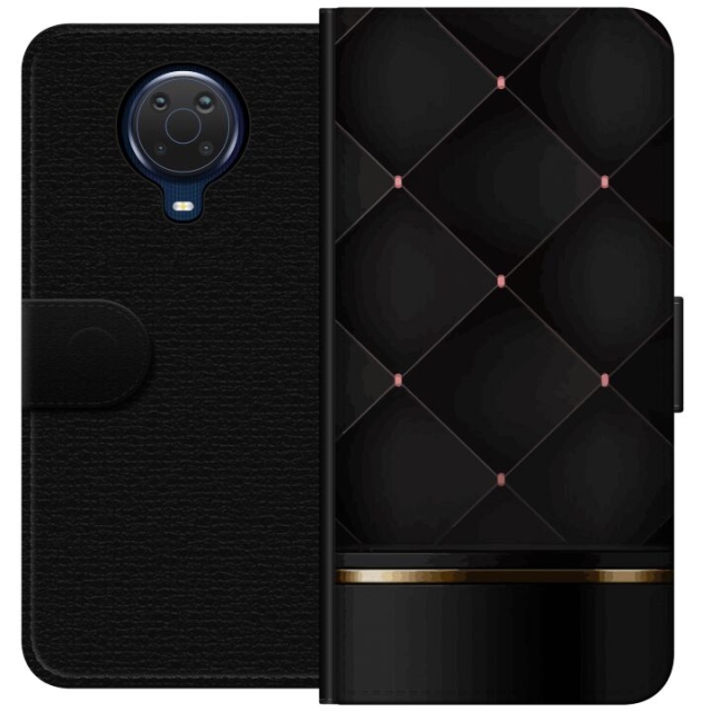 Lompakkokotelo Nokia G20-laitteelle, jossa on Ylellinen linja kuvio