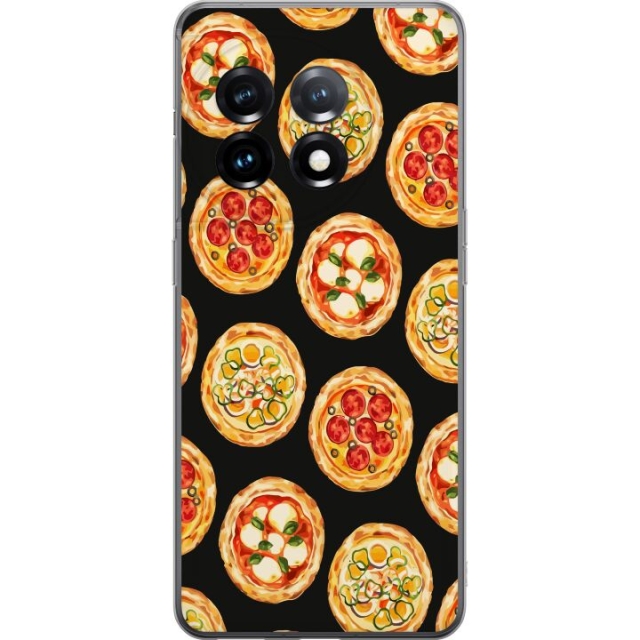 Kännykkäkuori OnePlus 11R-laitteelle, jossa on Pizza kuvio