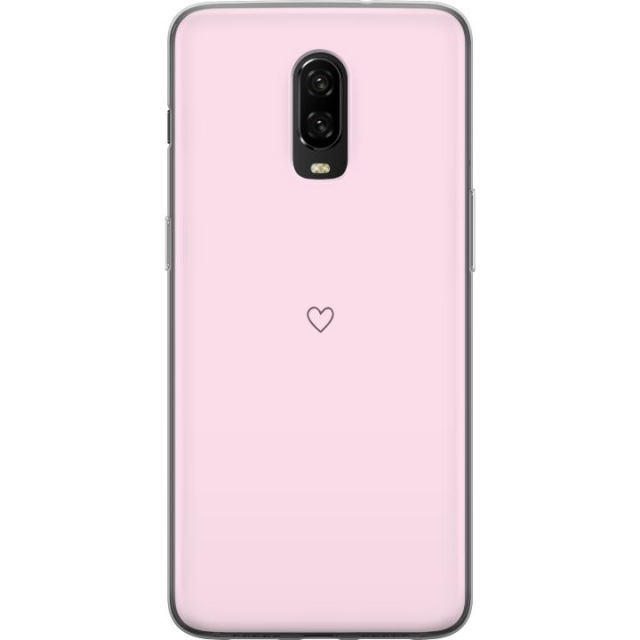 Kännykkäkuori OnePlus 6T-laitteelle, jossa on Sydän kuvio
