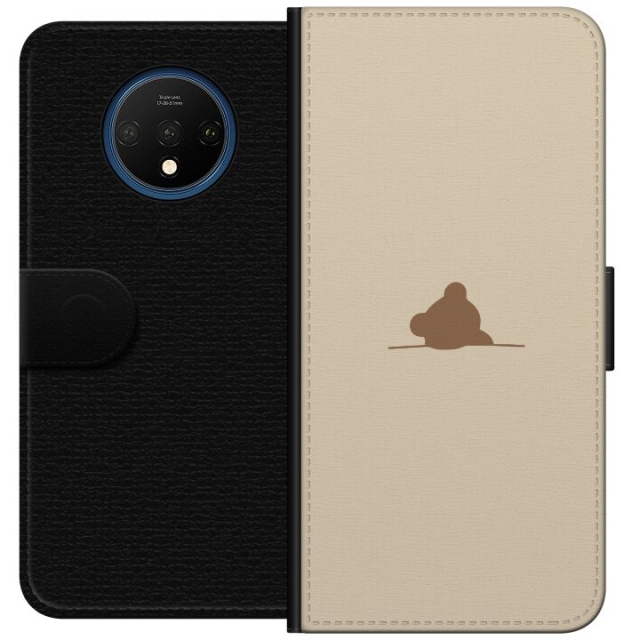 Lompakkokotelo OnePlus 7T-laitteelle, jossa on Nalle kuvio