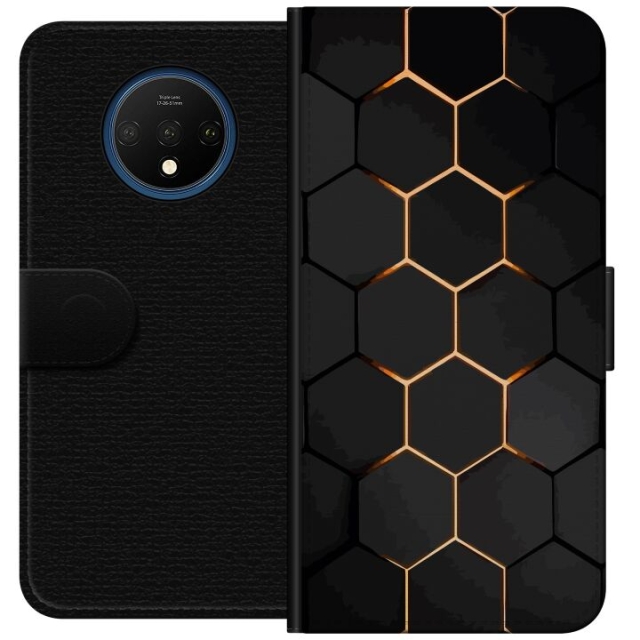 Lompakkokotelo OnePlus 7T-laitteelle, jossa on Ylellinen Kuvio kuvio