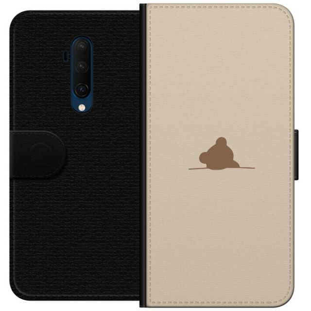 Lompakkokotelo OnePlus 7T Pro-laitteelle, jossa on Nalle kuvio