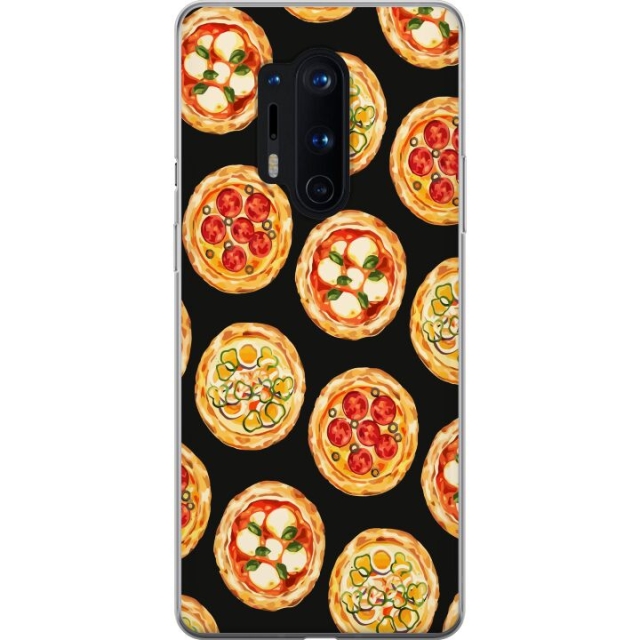 Kännykkäkuori OnePlus 8 Pro-laitteelle, jossa on Pizza kuvio