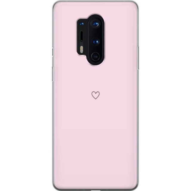 Kännykkäkuori OnePlus 8 Pro-laitteelle, jossa on Sydän kuvio