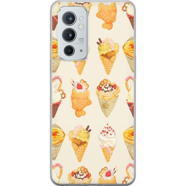 Kännykkäkuori OnePlus 9RT 5G-laitteelle, jossa on Lasinen kuvio