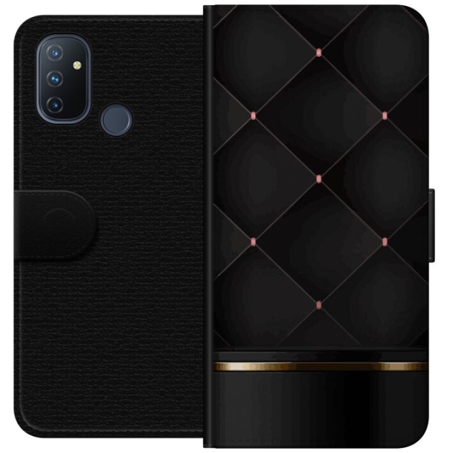 Lompakkokotelo OnePlus Nord N100-laitteelle, jossa on Ylellinen linja kuvio