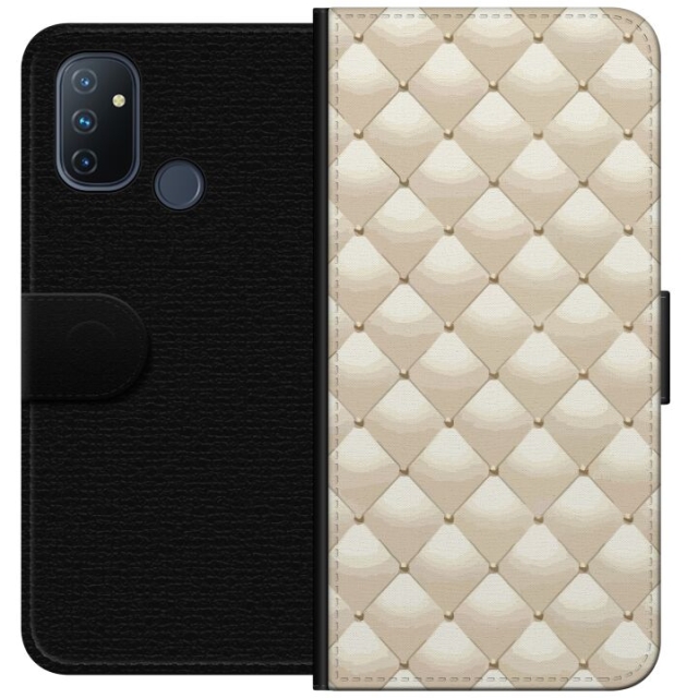 Lompakkokotelo OnePlus Nord N100-laitteelle, jossa on Kultakiilto kuvio