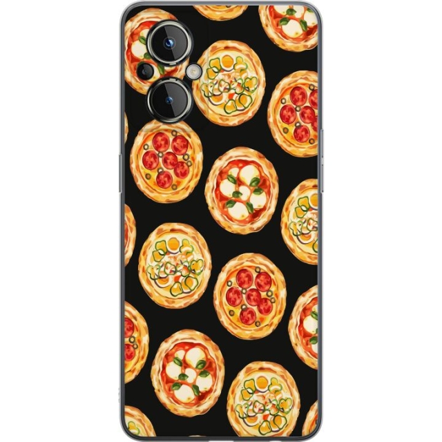Kännykkäkuori OnePlus Nord N20 5G-laitteelle, jossa on Pizza kuvio