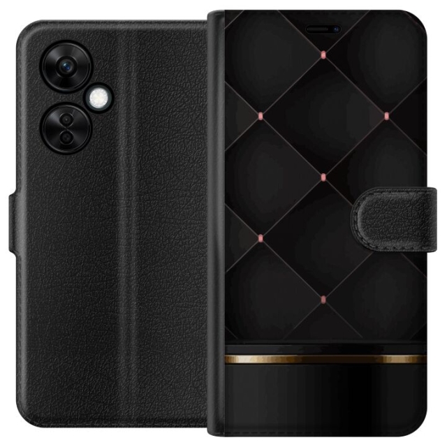 Lompakkokotelo OnePlus Nord CE3-laitteelle, jossa on Ylellinen linja kuvio