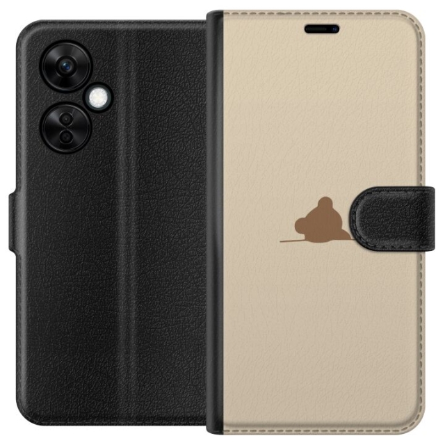 Lompakkokotelo OnePlus Nord CE3-laitteelle, jossa on Nalle kuvio