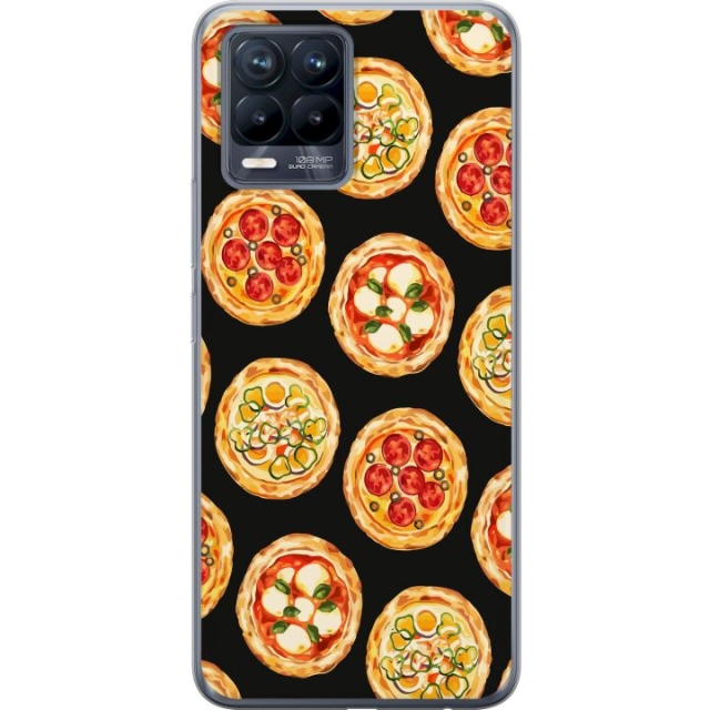 Kännykkäkuori Realme 8-laitteelle, jossa on Pizza kuvio