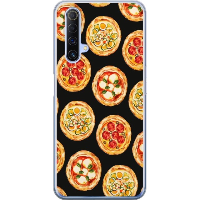 Kännykkäkuori Realme X50 5G-laitteelle, jossa on Pizza kuvio