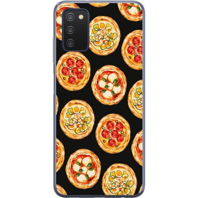 Kännykkäkuori Samsung Galaxy A03s-laitteelle, jossa on Pizza kuvio