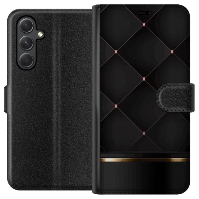 Lompakkokotelo Samsung Galaxy A05s-laitteelle, jossa on Ylellinen linja kuvio