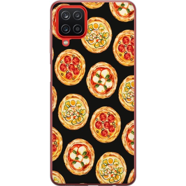 Kännykkäkuori Samsung Galaxy A12-laitteelle, jossa on Pizza kuvio