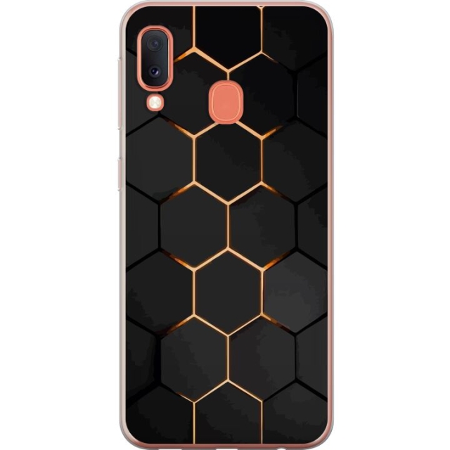 Kännykkäkuori Samsung Galaxy A20e-laitteelle, jossa on Ylellinen Kuvio kuvio