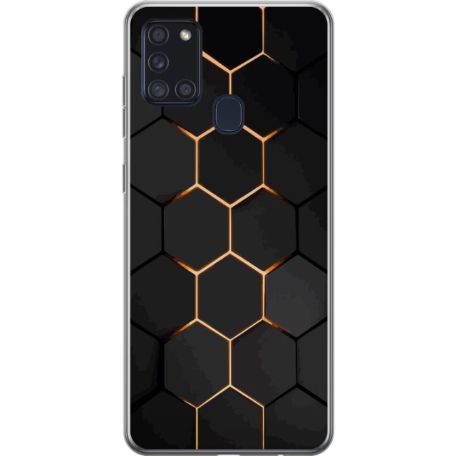 Kännykkäkuori Samsung Galaxy A21s-laitteelle, jossa on Ylellinen Kuvio kuvio