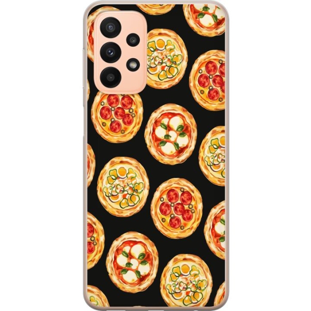 Kännykkäkuori Samsung Galaxy A23-laitteelle, jossa on Pizza kuvio