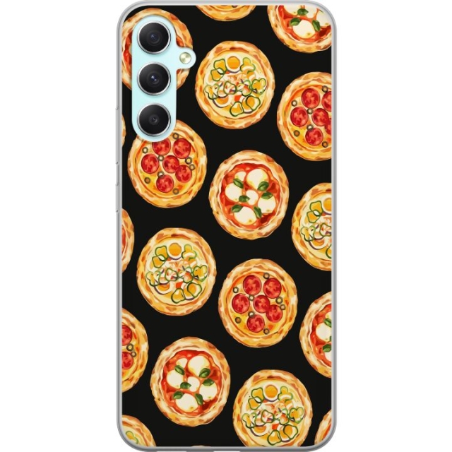 Kännykkäkuori Samsung Galaxy A34-laitteelle, jossa on Pizza kuvio