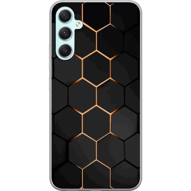 Kännykkäkuori Samsung Galaxy A34-laitteelle, jossa on Ylellinen Kuvio kuvio
