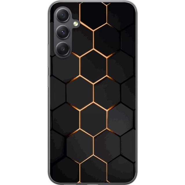 Kännykkäkuori Samsung Galaxy A35-laitteelle, jossa on Ylellinen Kuvio kuvio