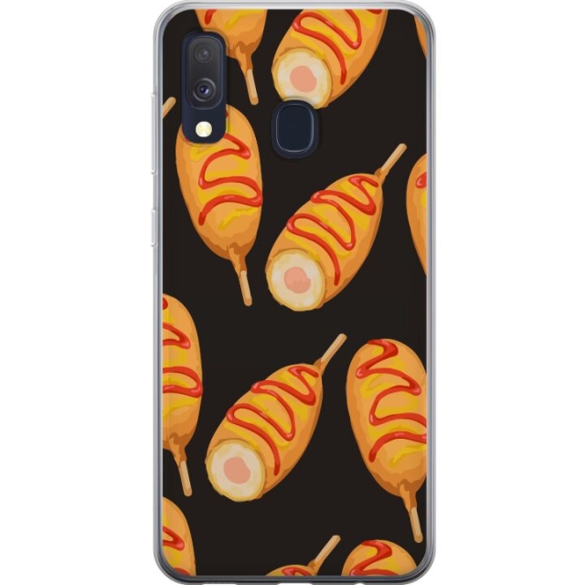 Kännykkäkuori Samsung Galaxy A40-laitteelle, jossa on Kanan reisi kuvio