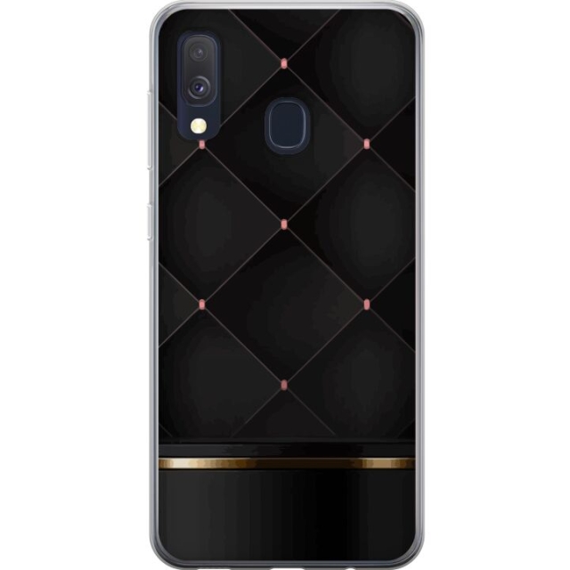 Kännykkäkuori Samsung Galaxy A40-laitteelle, jossa on Ylellinen linja kuvio