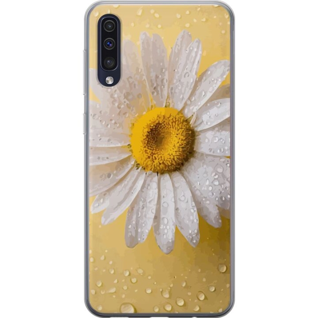 Kännykkäkuori Samsung Galaxy A50-laitteelle, jossa on Posliinikukka kuvio