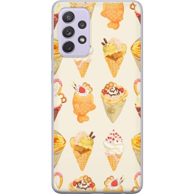 Kännykkäkuori Samsung Galaxy A52s 5G-laitteelle, jossa on Lasinen kuvio