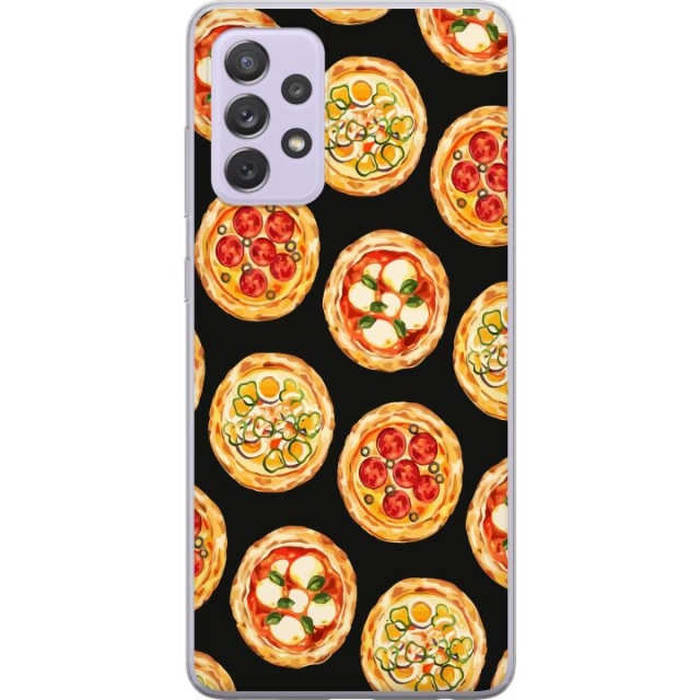 Kännykkäkuori Samsung Galaxy A52s 5G-laitteelle, jossa on Pizza kuvio
