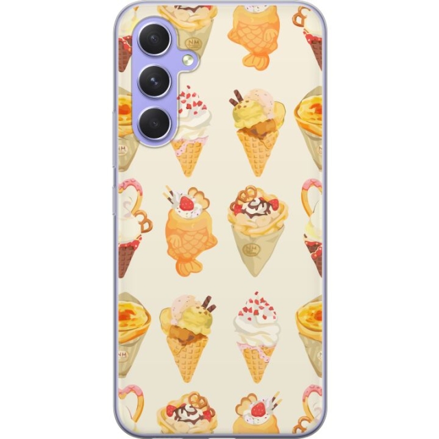 Kännykkäkuori Samsung Galaxy A54-laitteelle, jossa on Lasinen kuvio