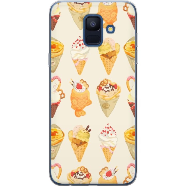 Kännykkäkuori Samsung Galaxy A6 (2018)-laitteelle, jossa on Lasinen kuvio